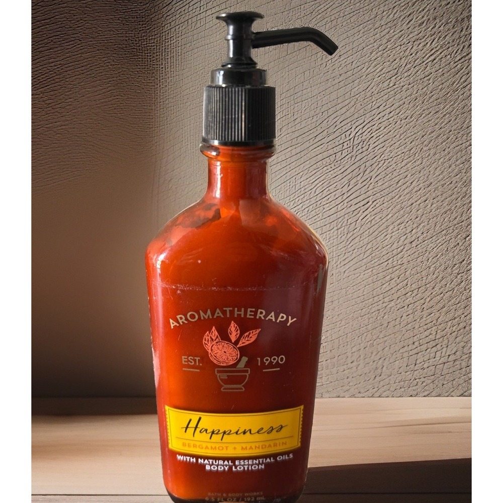 Bath & Body Works Aromatherapy HAPPINESS BERGAMOT MANDARIN‎ Body Lotion 95%